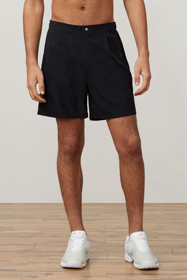 Fila Fundamental Santoro Men's Shorts - Black,NZ 94-65143